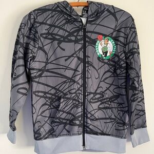 NBA Youth Boston Celtics Basketball Full Zip Hoodie | Size Medium 10-12
